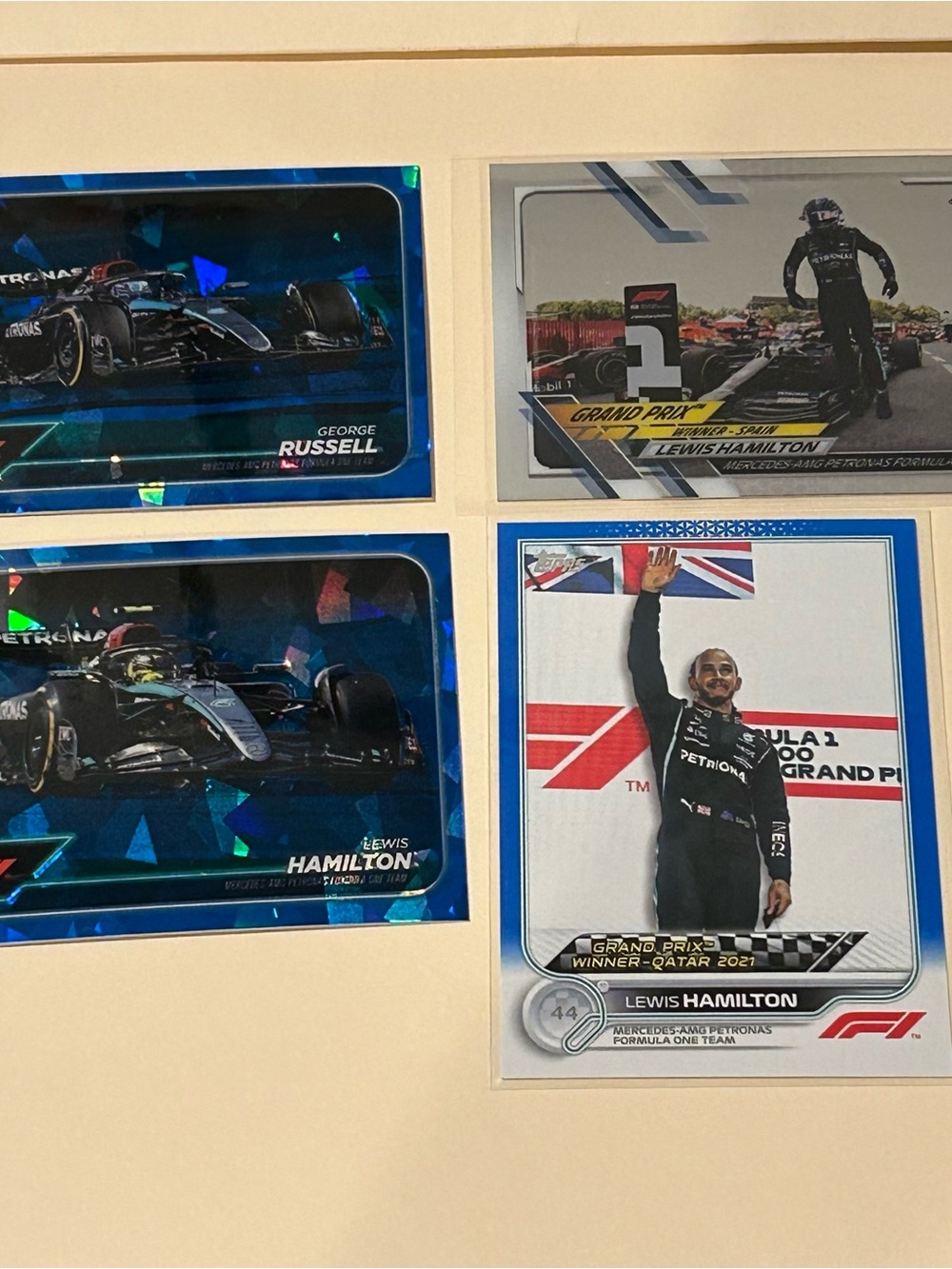 Lewis Hamilton Mercedes Formula 1 Trading Card - Blue & Black